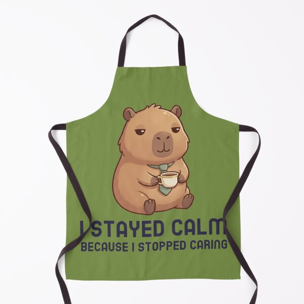 Item preview, Capybara Professionally Calm designed and sold by GlitchedTees.