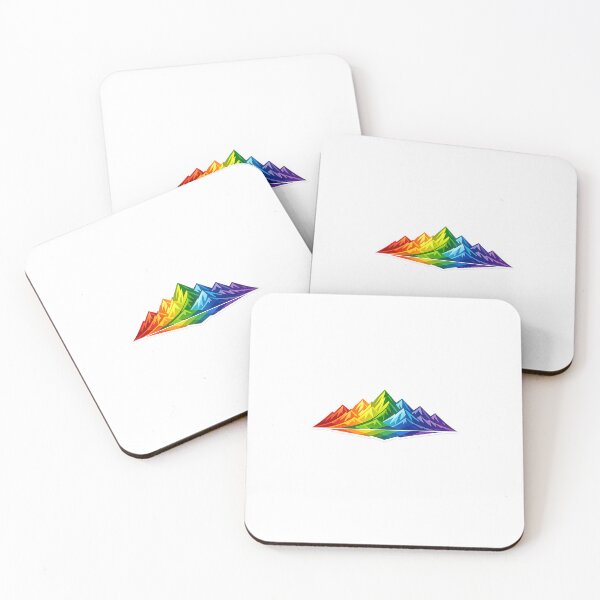 Item preview, Rainbow Pride Mountain Landscape | LGBT Nature Art designed and sold by redengineers.