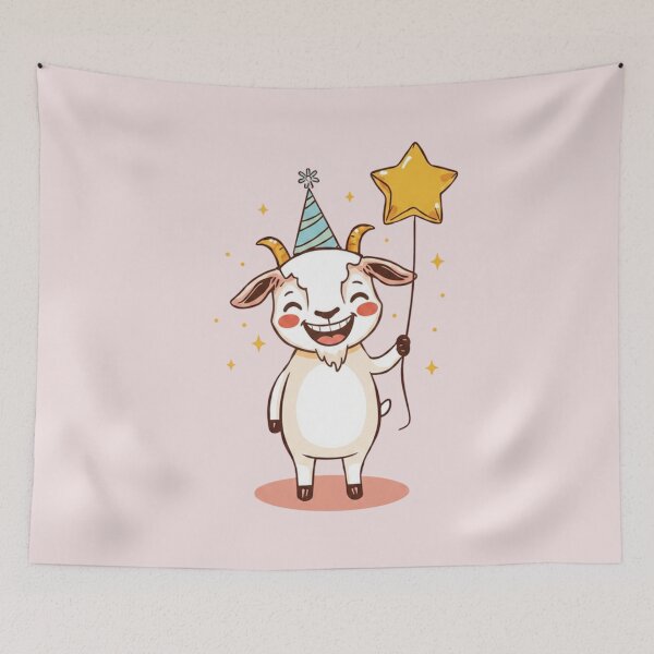 Item preview, Happy Year of the Goat 2027 - Cute Festive Goat Celebration designed and sold by Design_Your_Day.