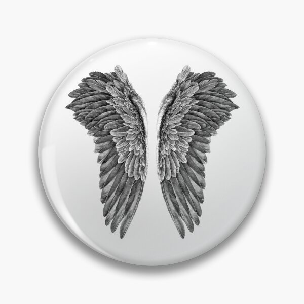 Item preview, Black Angel Wings Gothic Illustration designed and sold by OpenFrameStudio.