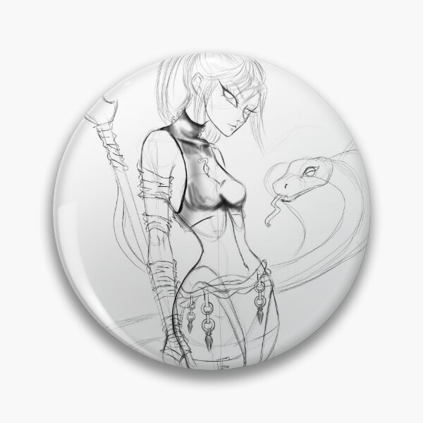 Item preview, Minimalist Dark Fantasy Serpent Art designed and sold by LeverFL.