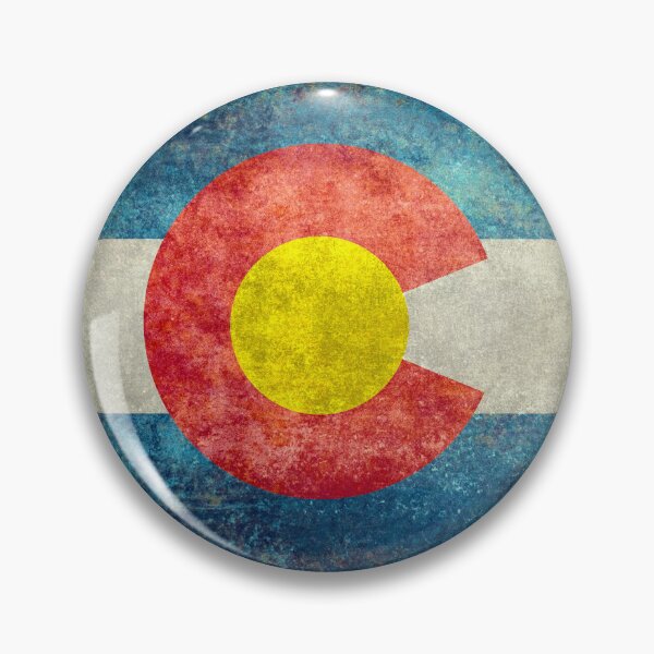 Item preview, Colorado State Flag with vintage retro style treatment designed and sold by Bruiserstang.