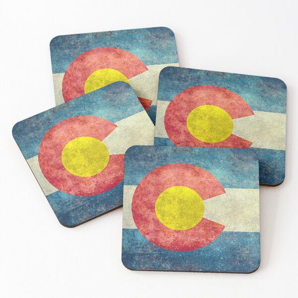 Item preview, Colorado State Flag with vintage retro style treatment designed and sold by Bruiserstang.