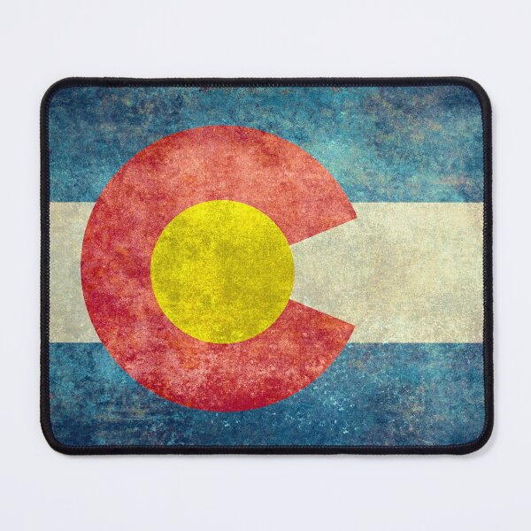 Item preview, Colorado State Flag with vintage retro style treatment designed and sold by Bruiserstang.