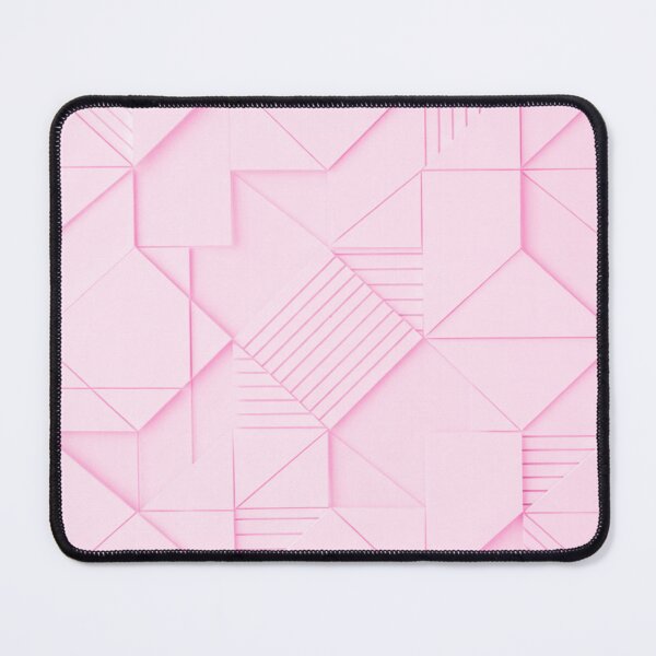 Item preview, Bold 3D Faceted Geometric Pattern Light Pink designed and sold by IntelliMindDesigns.