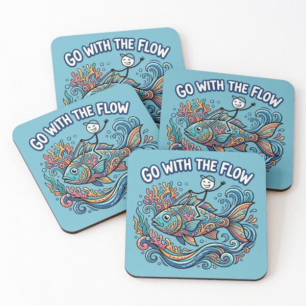 Item preview, Go With The Flow – Stickman Ocean Explorer designed and sold by Chroma Dreams .