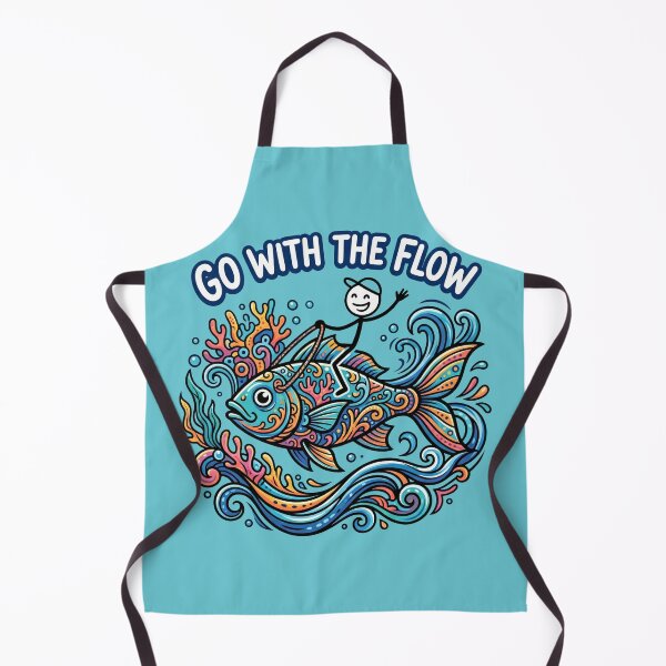 Item preview, Go With The Flow – Stickman Ocean Explorer designed and sold by Chroma Dreams .