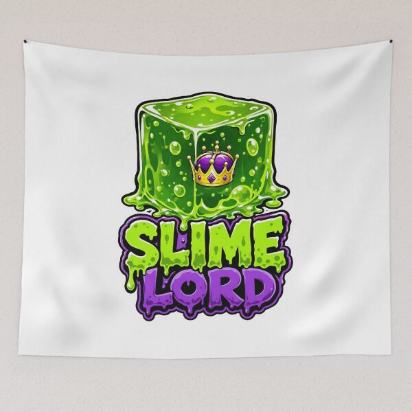Item preview, Slime Lord Crowned Gelatinous Cube Monster Art designed and sold by Fenay Designs.