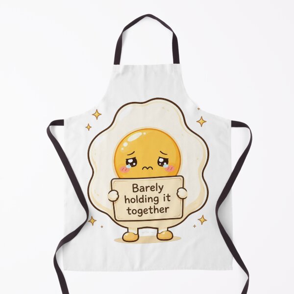 Item preview, Barely Holding It Together Cute Egg Sticker designed and sold by InkWanderStudio.