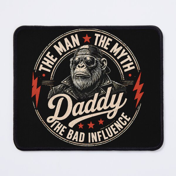 Item preview, The Man The Myth Daddy The Bad Influence Monkey Father's Day  designed and sold by VGAfanatic.