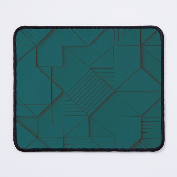 Item preview, Bold 3D Faceted Geometric Pattern Teal designed and sold by IntelliMindDesigns.