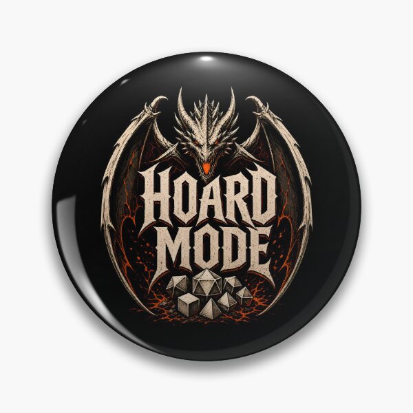 Item preview, Hoard Mode Dragon Polyhedral Dice Collection Art designed and sold by Fenay Designs.