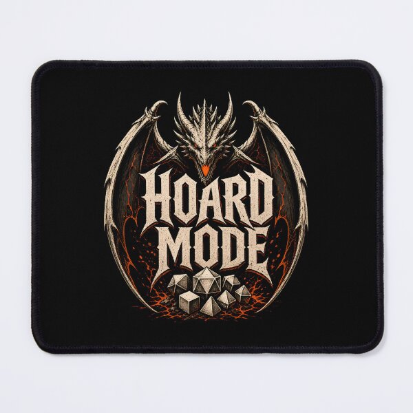 Item preview, Hoard Mode Dragon Polyhedral Dice Collection Art designed and sold by Fenay Designs.