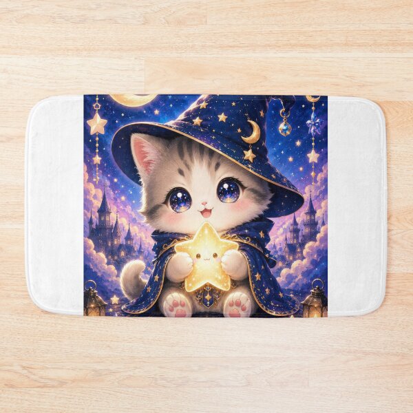 Item preview, Dreamy Chibi Cat Wizard Poster designed and sold by konkapo00.