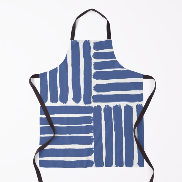 Item preview, Abstract Cobalt Blue Brush Stroke Grid Pattern designed and sold by Ailiida.