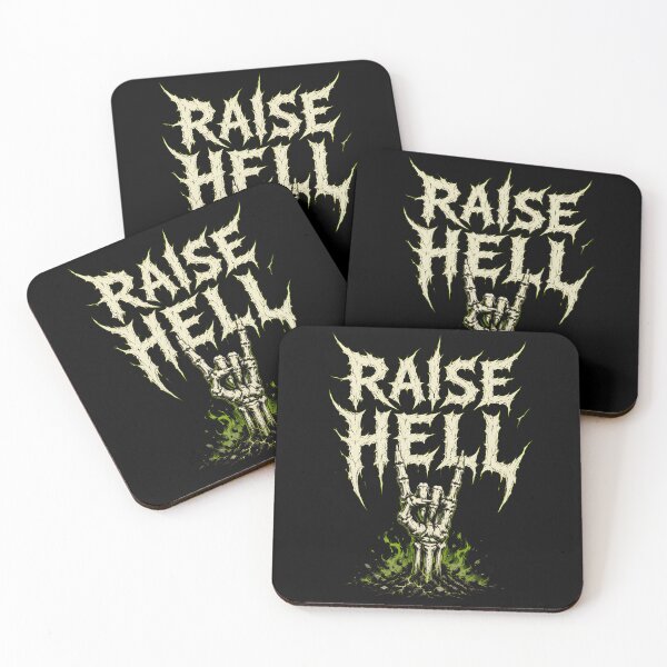 Item preview, Raise Hell Skeleton Hand Green Flame Fantasy Art designed and sold by Fenay Designs.