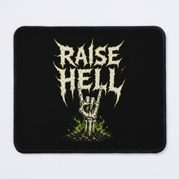 Item preview, Raise Hell Skeleton Hand Green Flame Fantasy Art designed and sold by Fenay Designs.