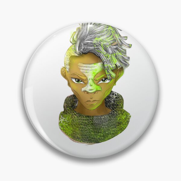 Item preview, Neon Green Sci-Fi Boy Portrait designed and sold by LeverFL.