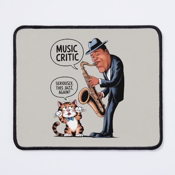 Item preview, Cat vs Saxophone - International Jazz Day designed and sold by Art-Arcade6.