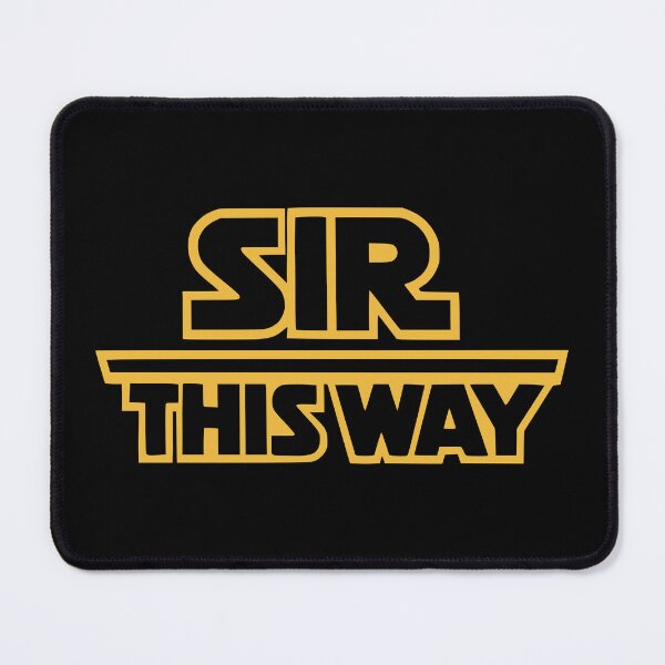 Item preview, Sir This Way - Funny Hong kong meme Retro Sci-Fi Fan Art designed and sold by tonylau81.