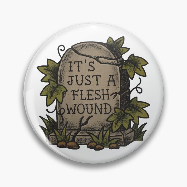 Item preview, Flesh Wound Retro Tattoo-Style Gravestone designed and sold by vainglory.