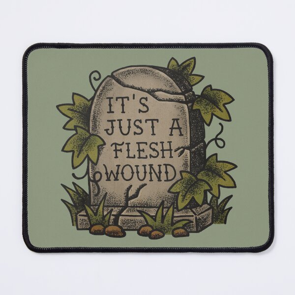Item preview, Flesh Wound Retro Tattoo-Style Gravestone designed and sold by vainglory.