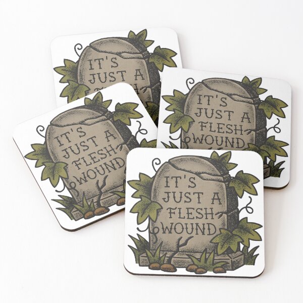 Item preview, Flesh Wound Retro Tattoo-Style Gravestone designed and sold by vainglory.