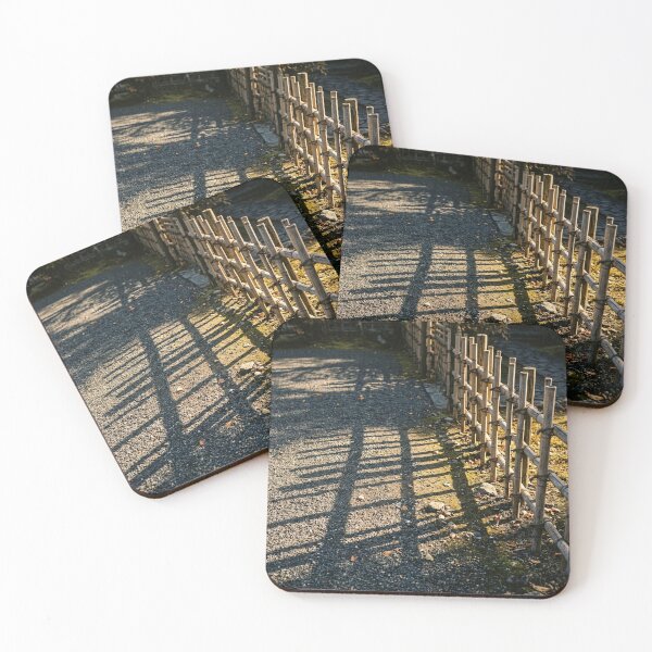 Item preview, Bamboo Fence Shadow Pattern | Japanese Wabi-Sabi Art | Zen Garden Minimalist Print designed and sold by KUZU-NOHA.