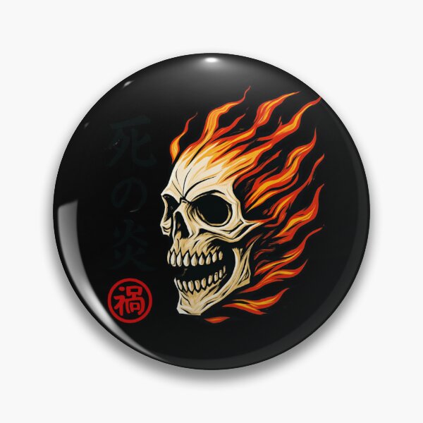 Item preview, Flaming Skull Kanji designed and sold by SiarheiYur.