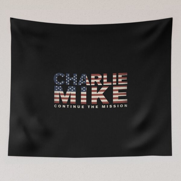 Item preview, Veteran Alphabet Charlie Mike Continue The Mission Veteran Military American Flag designed and sold by ZyziowskyArt.
