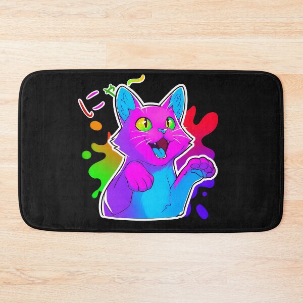 Item preview, Neon Meow - Cute Cat designed and sold by Hungry-Fox.