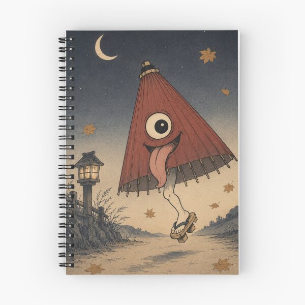 Item preview, Kasa-obake Umbrella Yokai Art Print – Japanese Folklore, Vintage Woodblock Style  Yokai Nights No. 1 designed and sold by Planthem.