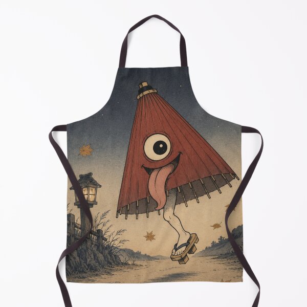 Item preview, Kasa-obake Umbrella Yokai Art Print – Japanese Folklore, Vintage Woodblock Style Yokai Nights No. 1 designed and sold by Planthem.