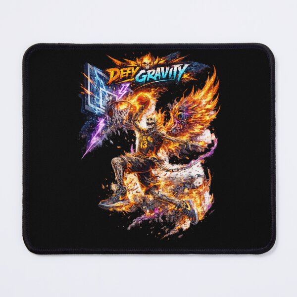 Item preview, Flaming Skeleton Dunking Basketball – Defy Gravity Street Art Sports Design designed and sold by PLUSHIWORLDtm.