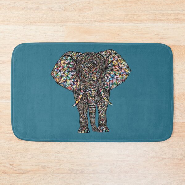 Item preview, Mosaic Elephant | Colorful Intricate Animal Art designed and sold by Rawafi Art Studio.