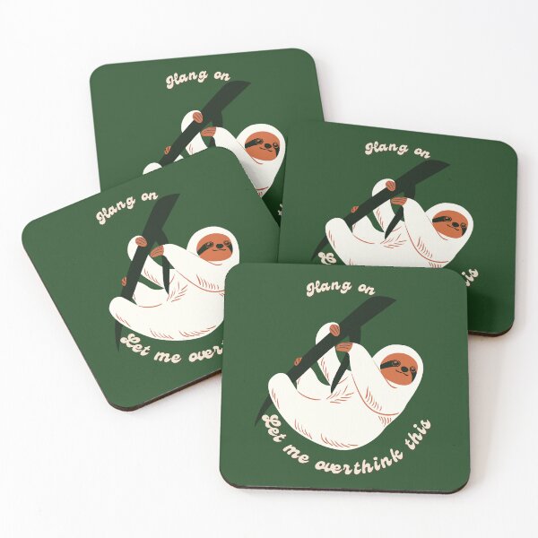 Item preview, Hang On Let Me Overthink This Funny Sloth designed and sold by SoftAuraStudi0.