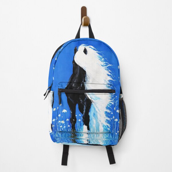 Item preview, Black Horse White Mane Walking on Water designed and sold by RamyGallery.