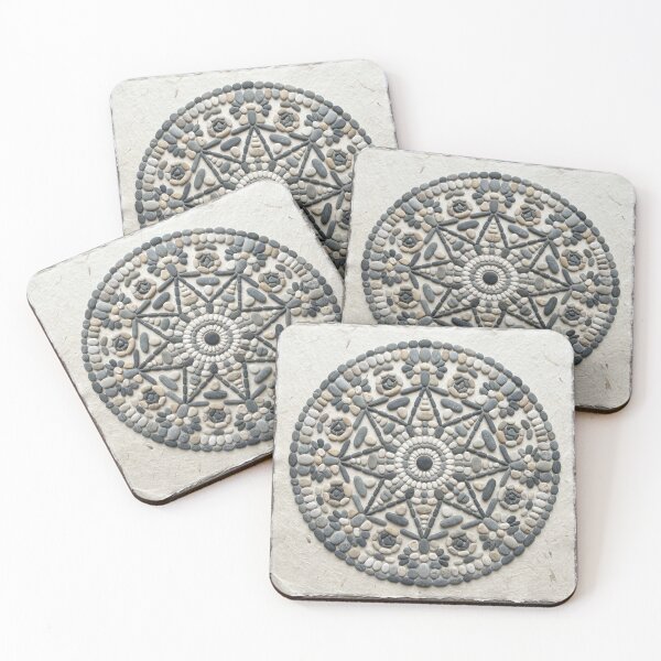 Item preview, Pebble Mandala | Japanese Wabi-Sabi Art | Zen Garden Minimalist Print designed and sold by KUZU-NOHA.