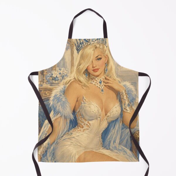 Item preview, Ice Queen Pinup – Vintage Fantasy Princess Glamour Art designed and sold by Cosplayvintage.