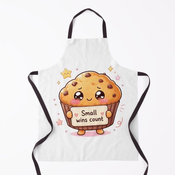 Item preview, Small Wins Count Cute Muffin Sticker designed and sold by InkWanderStudio.