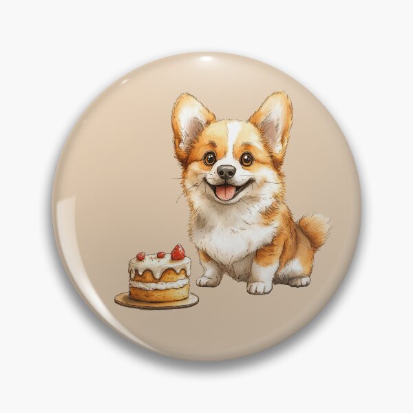 Item preview, Copy of Corgi Puppy with Hearts and Rose designed and sold by Erika Kaisersot.