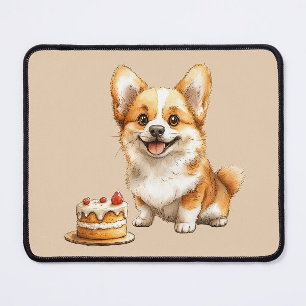 Item preview, Copy of Corgi Puppy with Hearts and Rose designed and sold by Erika Kaisersot.