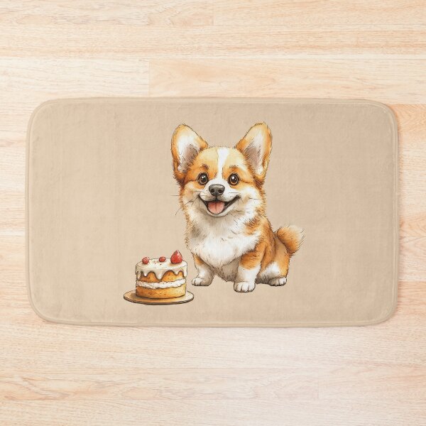 Item preview, Copy of Corgi Puppy with Hearts and Rose designed and sold by Erika Kaisersot.