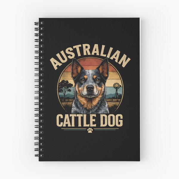 Item preview, Australian Cattle Dog Vintage Sunset Ranch Portrait designed and sold by blankTeeShirt.
