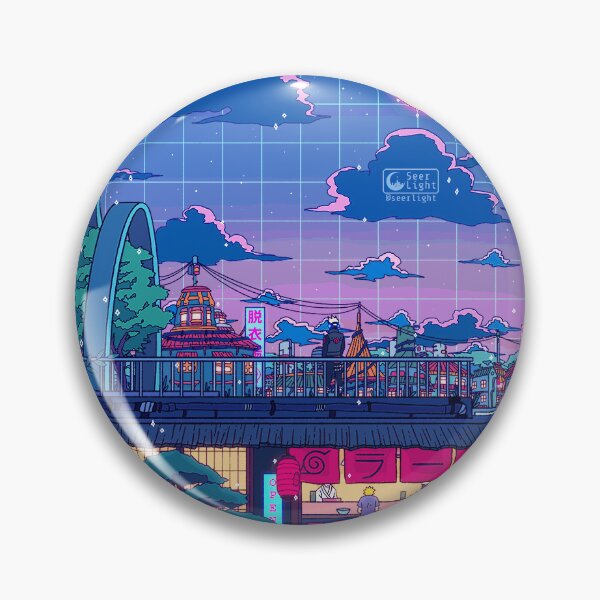 Item preview, Lofi Ramen Shop Neon Night designed and sold by Baymax06.