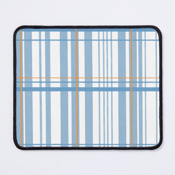 Item preview, Classic Light Blue and Orange Plaid Stripes Pattern designed and sold by Ailiida.