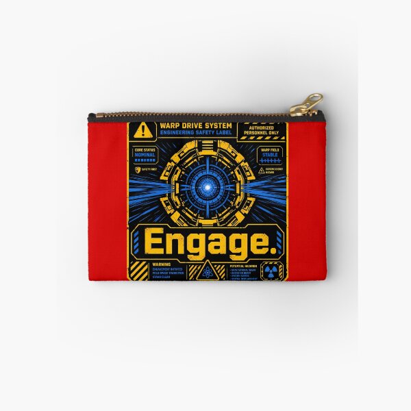 Item preview, Warp Core Safety Label designed and sold by agearb.