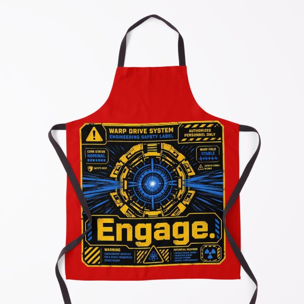 Item preview, Warp Core Safety Label designed and sold by agearb.