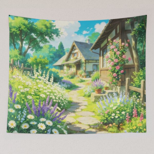 Item preview, Peaceful Countryside Cottage Garden designed and sold by deelitt.