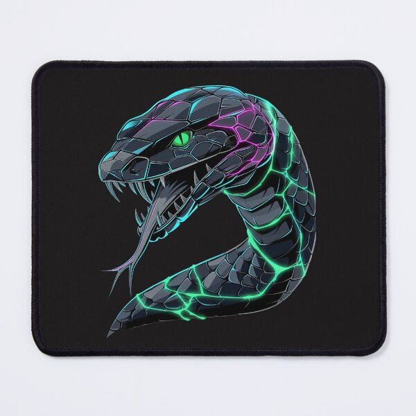 Item preview, Serpent - Cyber Polygonal Snake & Transformation Streetwear designed and sold by RetroWaveArtCo.